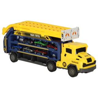 TOR WYŚCIGOWY SAMOCHODOWY LAWETA TRANSPORTER 6 EL. ŻÓŁTY
