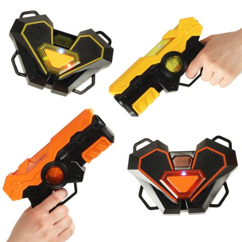 PAINTBALL LASEROWY PISTOLET X 2 Z TARCZĄ X 2 NA PODCZERWIEŃ