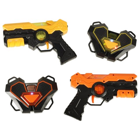 PAINTBALL LASEROWY PISTOLET X 2 Z TARCZĄ X 2 NA PODCZERWIEŃ