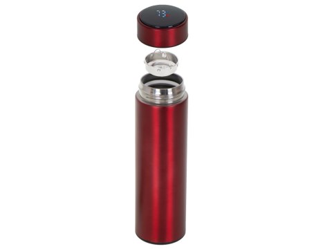 KUBEK BIDON TERMICZNY TERMOS SMART LED 500ML BORDOWY KUBEK BIDON TERMICZNY TERMOS SMART LED 500ML BORDOWY