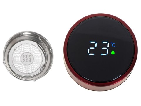 KUBEK BIDON TERMICZNY TERMOS SMART LED 500ML BORDOWY KUBEK BIDON TERMICZNY TERMOS SMART LED 500ML BORDOWY