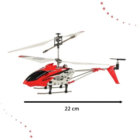 HELIKOPTER ZDALNIE STEROWANY NA PILOTA RC SYMA S107H 2.4GHZ RTF CZERWONY