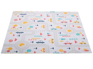 MATA EDUKACYJNA PIANKOWA DWUSTRONNA SKŁADANA ULICA LAS 177 X 158 CM
