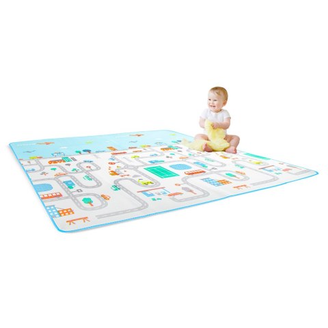 MATA EDUKACYJNA PIANKOWA SKŁADANA ULICA 180 X 200