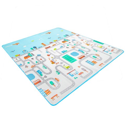 MATA EDUKACYJNA PIANKOWA SKŁADANA ULICA 180 X 200