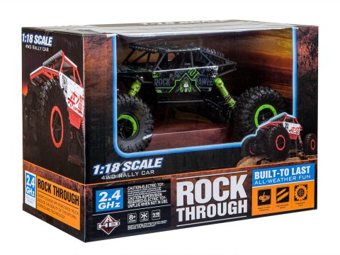 SAMOCHÓD ZDALNIE STEROWANY NA PILOTA RC ROCK CRAWLER HB 2,4GHZ 1:18 ZIELONY