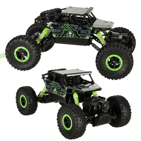 SAMOCHÓD ZDALNIE STEROWANY NA PILOTA RC ROCK CRAWLER HB 2,4GHZ 1:18 ZIELONY