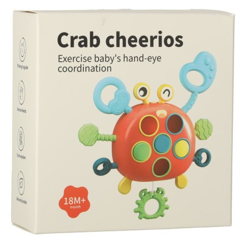 GRYZAK DLA DZIECI ZABAWKA SENSORYCZNA MONTESSORI KRAB GRYZAK DLA DZIECI ZABAWKA SENSORYCZNA MONTESSORI KRAB