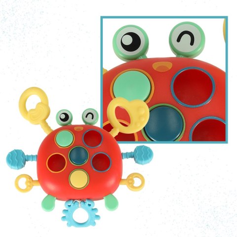 GRYZAK DLA DZIECI ZABAWKA SENSORYCZNA MONTESSORI KRAB GRYZAK DLA DZIECI ZABAWKA SENSORYCZNA MONTESSORI KRAB