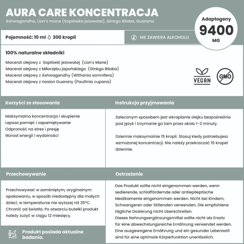 ADAPTOGENY – KONCENTRACJA ADAPTOGENY – KONCENTRACJA
