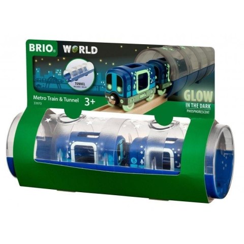 Brio Zestaw Świecący w ciemności Metro z Tunelem Brio Zestaw Świecący w ciemności Metro z Tunelem
