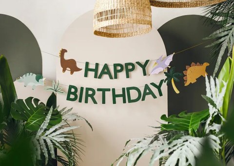 BANER HAPPY BIRTHDAY DINO 3M