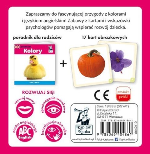 Gra edukacyjna "Angielski kolory" dla dzieci 2+ Nauka języka angielskiego + Nauka nazw kolorów Gra edukacyjna "Angielski kolory" dla dzieci 2+ Nauka języka angielskiego + Nauka nazw kolorów