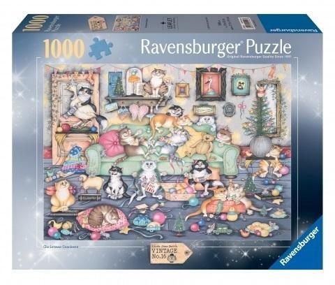 Puzzle 1000 Łobuziarskie koty w święta Puzzle 1000 Łobuziarskie koty w święta
