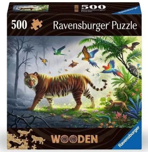 Puzzle drewniane 500 Tygrys Puzzle drewniane 500 Tygrys