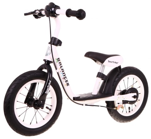 Rowerek biegowy SporTrike Balancer dla dzieci Biały Pierwszy rowerek do Nauki jazdy Rowerek biegowy SporTrike Balancer dla dzieci Biały Pierwszy rowerek do Nauki jazdy