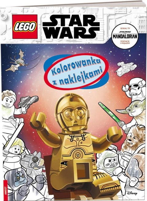 Lego Star Wars. Kolorowanka z Naklejkami Lego Star Wars. Kolorowanka z Naklejkami