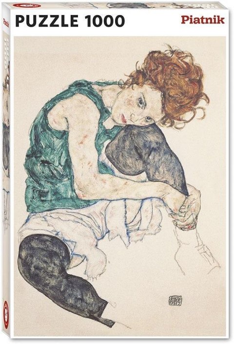 Puzzle 1000 - Schiele, Siedząca Kobieta PIATNIK Puzzle 1000 - Schiele, Siedząca Kobieta PIATNIK