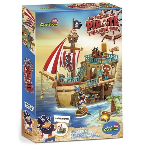 Puzzle 3D Statek piracki ze skarbem Puzzle 3D Statek piracki ze skarbem