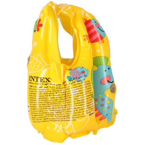 INTEX 59661 KAMIZELKA DMUCHANA KAPOK DO PŁYWANIA DLA DZIECI 3-5LAT 18-23KG