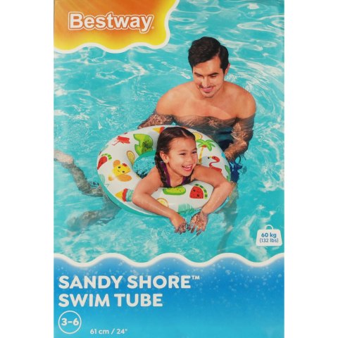KÓŁKO DO PŁYWANIA DMUCHANE BESTWAY 36014 FLAMING 61CM