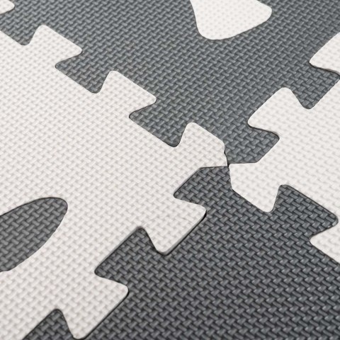 MATA EDUKACYJNA PIANKOWA PUZZLE CZARNY 85 X 85 CM 9 ELEMENTÓW