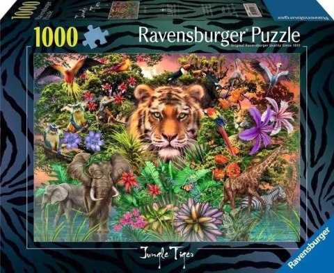 Puzzle 1000 Tygrys w ogrodzie Puzzle 1000 Tygrys w ogrodzie