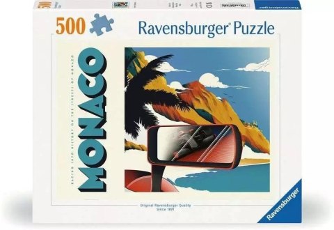 Puzzle 500 Pozdrowienia z Monako Puzzle 500 Pozdrowienia z Monako