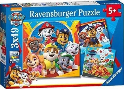 Puzzle dla dzieci 3x49 Psi Patrol Puzzle dla dzieci 3x49 Psi Patrol