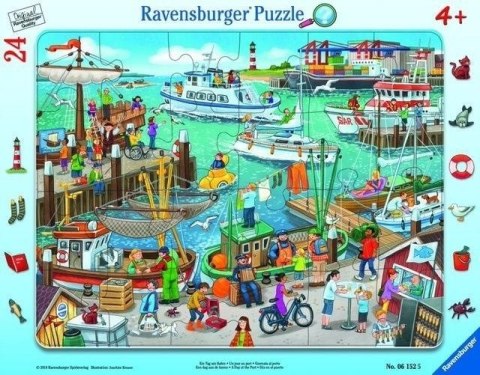 Puzzle w ramce 24 Dzień w porcie Puzzle w ramce 24 Dzień w porcie