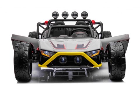 Auto Buggy Racing 5 na akumulator dla dzieci +3. Szary + Silniki 2x200W + Pilot + Wolny Start