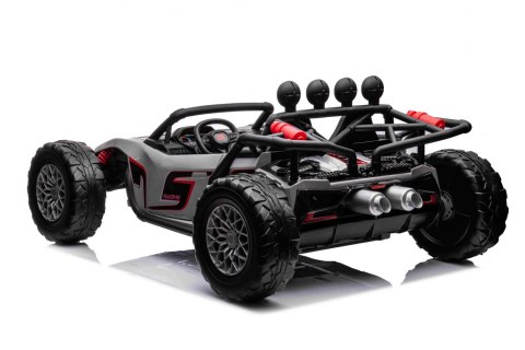 Auto Buggy Racing 5 na akumulator dla dzieci +3. Szary + Silniki 2x200W + Pilot + Wolny Start