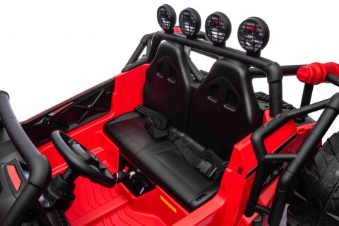 Auto Buggy Racing 5 na akumulator dla dzieci Czerwony + Silniki 2x200W + Pilot + Audio LED + Wolny Start