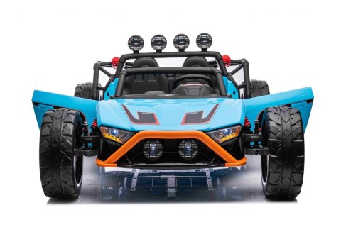 Auto Buggy Racing 5 na akumulator dla dzieci Niebieski + Silniki 2x200W + Pilot + Audio LED + Wolny Start