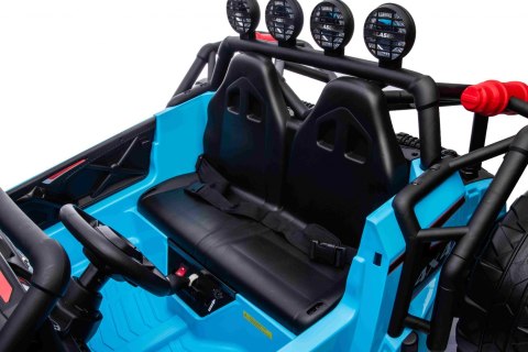 Auto Buggy Racing 5 na akumulator dla dzieci Niebieski + Silniki 2x200W + Pilot + Audio LED + Wolny Start