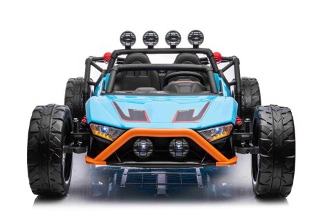 Auto Buggy Racing 5 na akumulator dla dzieci Niebieski + Silniki 2x200W + Pilot + Audio LED + Wolny Start
