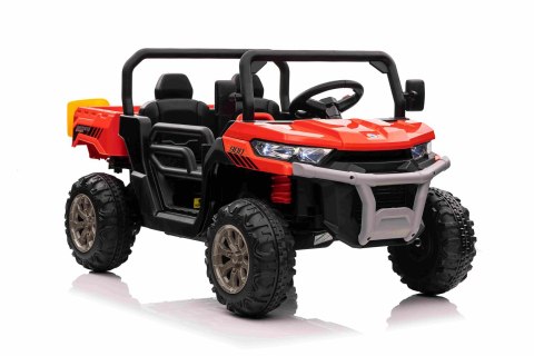 Auto Pick-Up Speed 900 dla dzieci Czerwony + Napęd 4x4 + Ruchomy kiper + Bagażnik + Pilot + Łopatka + Audio LED