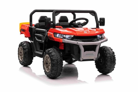 Auto Pick-Up Speed 900 dla dzieci Czerwony + Napęd 4x4 + Ruchomy kiper + Bagażnik + Pilot + Łopatka + Audio LED