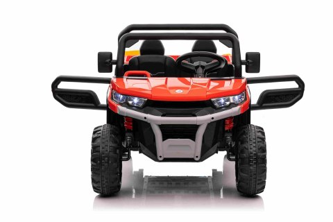 Auto Pick-Up Speed 900 dla dzieci Czerwony + Napęd 4x4 + Ruchomy kiper + Bagażnik + Pilot + Łopatka + Audio LED