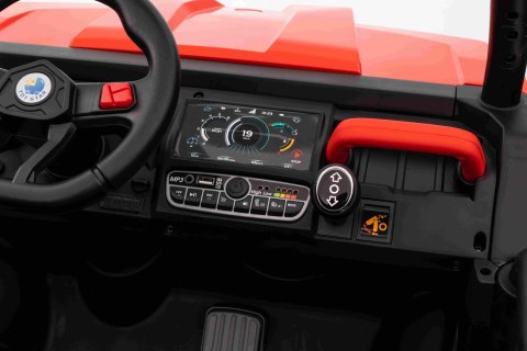 Auto Pick-Up Speed 900 dla dzieci Czerwony + Napęd 4x4 + Ruchomy kiper + Bagażnik + Pilot + Łopatka + Audio LED