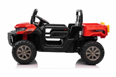 Auto Pick-Up Speed 900 dla dzieci Czerwony + Napęd 4x4 + Ruchomy kiper + Bagażnik + Pilot + Łopatka + Audio LED