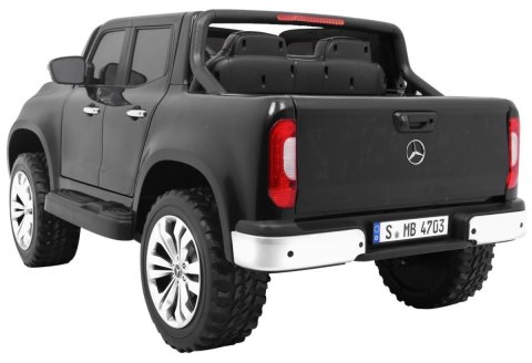 Mercedes Benz X-Class dla dzieci Czarny + Pilot + Napęd 4x4 + MP4 + Bagażnik + LED + EVA