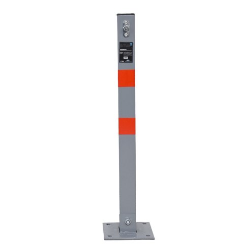 Blokada Parkingowa składana barierka słupek na parking 65cm szary Blokada Parkingowa składana barierka słupek na parking 65cm szary