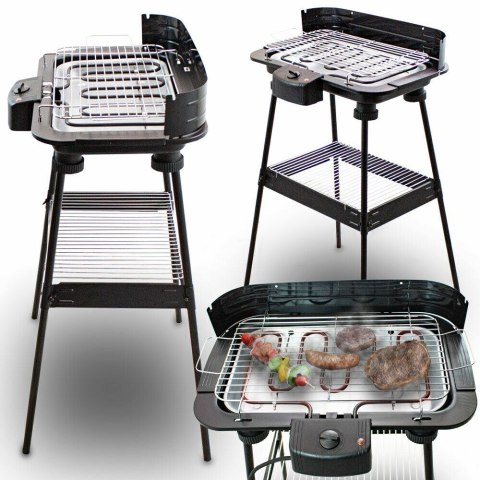 Elektryczny Grill Balkonowy na taras Wolnostojący 2200W Ogrodowy stołowy