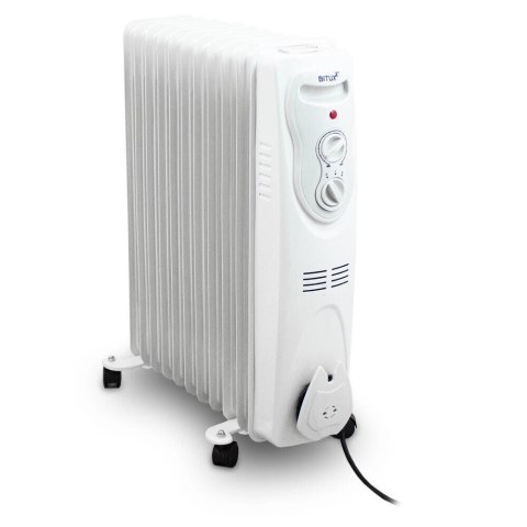 Elektryczny Grzejnik Olejowy 2500W Biały 11 żeberkowy XXL BITUXX