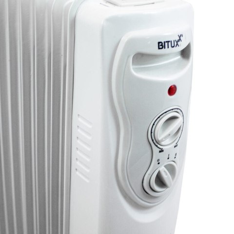 Elektryczny Grzejnik Olejowy 2500W Biały 11 żeberkowy XXL BITUXX