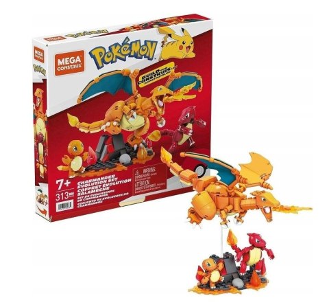 Mega Construx Pokemon - Ewolucja Charmandera Mega Construx Pokemon - Ewolucja Charmandera