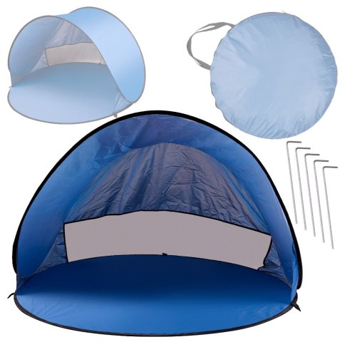 Namiot plażowy duży samorozkładający się automatyczny na plażę parawan ogrodowy XL 146x146cm + pokrowiec Namiot plażowy duży samorozkładający się automatyczny na plażę parawan ogrodowy XL 146x146cm + pokrowiec