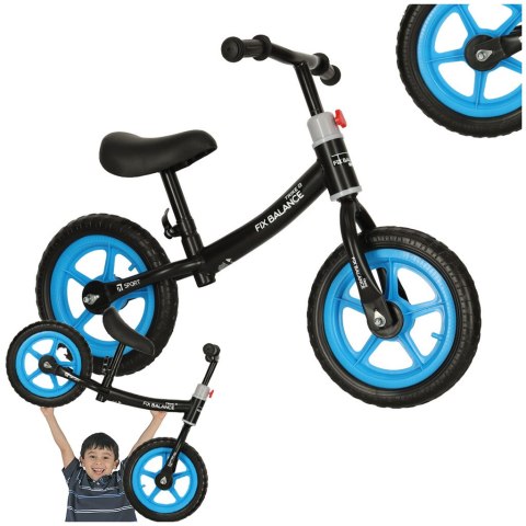 ROWEREK BIEGOWY TRIKE FIX BALANCE ULTRA LEKKI 1,8KG CZARNY NIEBIESKI