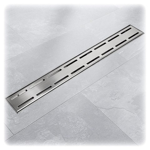 Odpływ liniowy podłogowy inox 120cm LINE z syfonem korytko do prysznica
